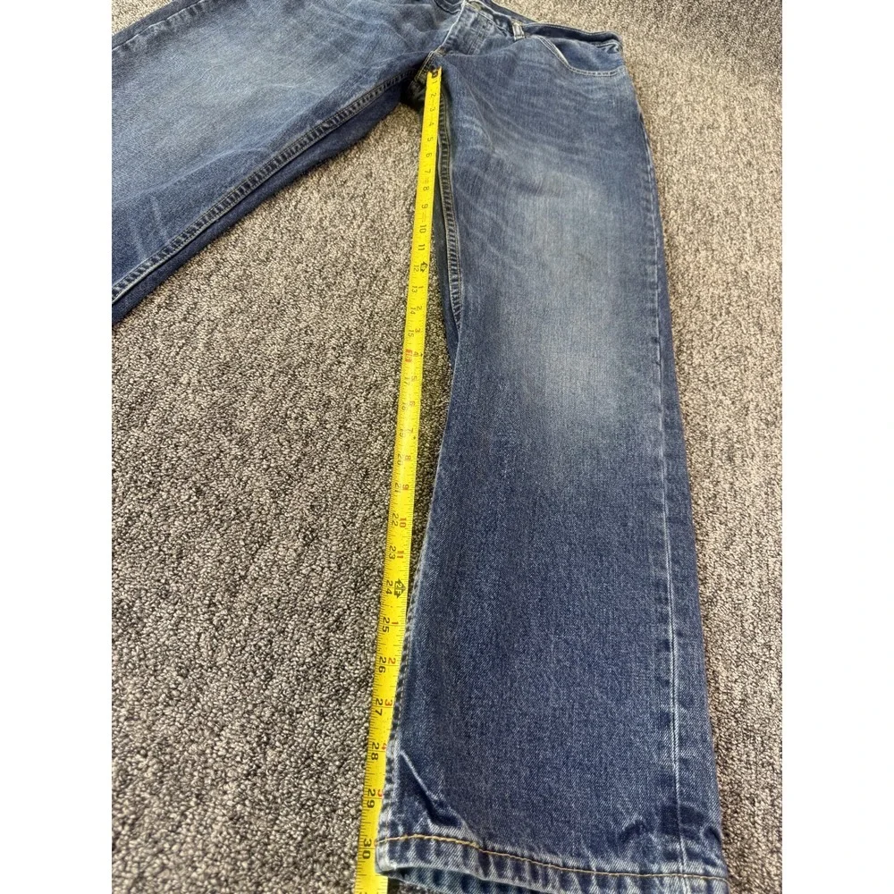 Levi's 559 Jeans Mens 36x32 Blue Denim Whiskered Medium Wash Straight Streetwear
